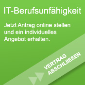 Banner mit Link zur Anfrage einer IT-Berufsunfähigkeitsversicherung